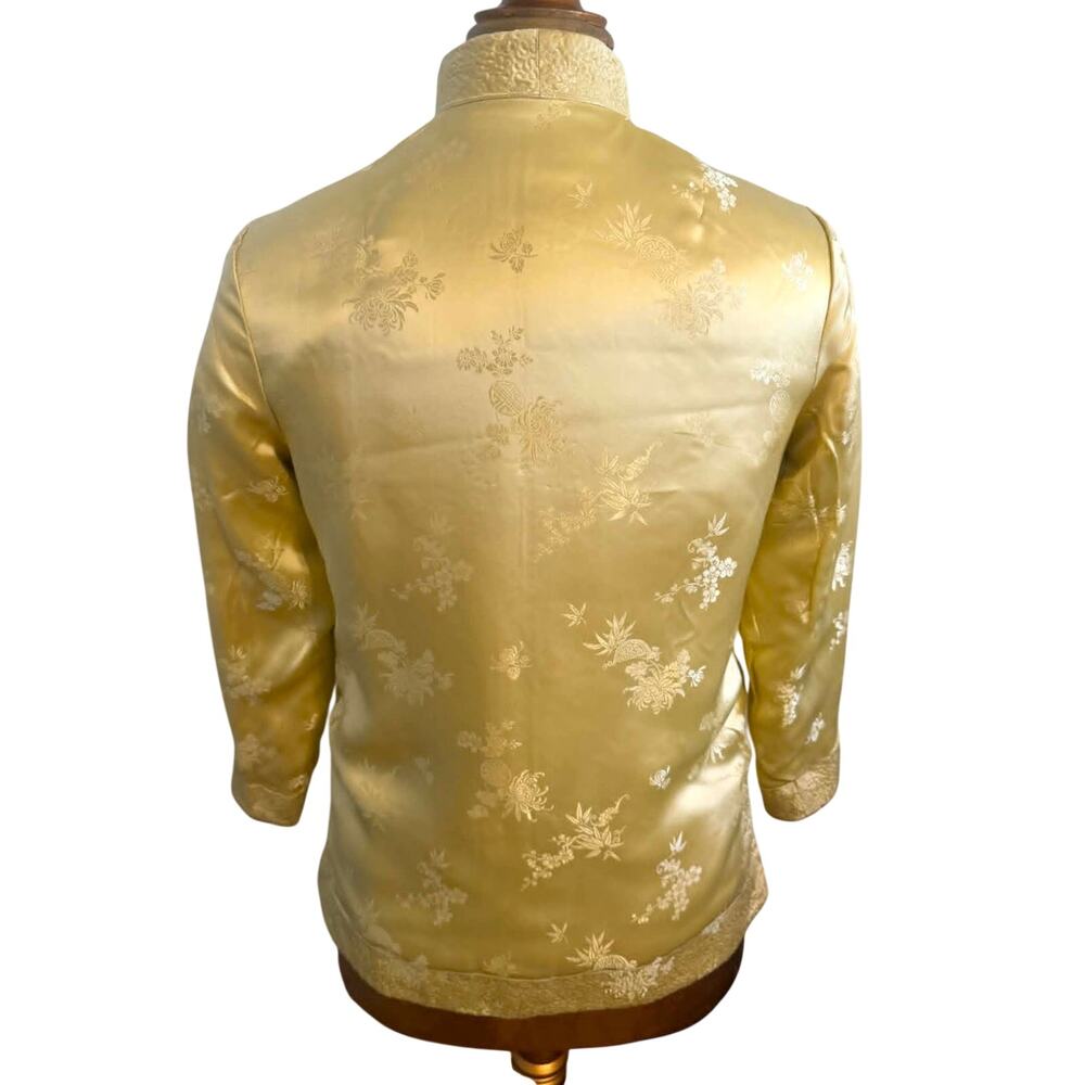 Vintage Reversible Silk Chinese Jacket Pink Red Gold Brocade Toggle Closure EUC! - Picture 7 of 7